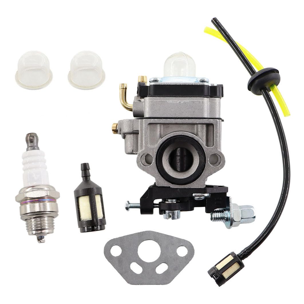 MCHNIC Carburateur de Rechange 11mm pour Tronçonneuse Débroussailleuse 22cc 26cc 33cc 34cc 36cc