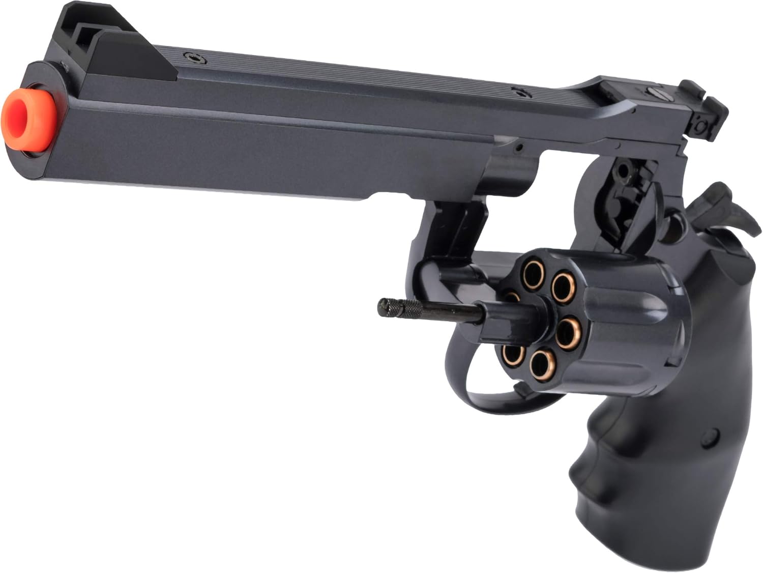 Evike Airsoft - Tokyo Marui Licensed Colt Python PPC Custom Spring Powered Airsoft Revolver (Model: 6 inch/Black)