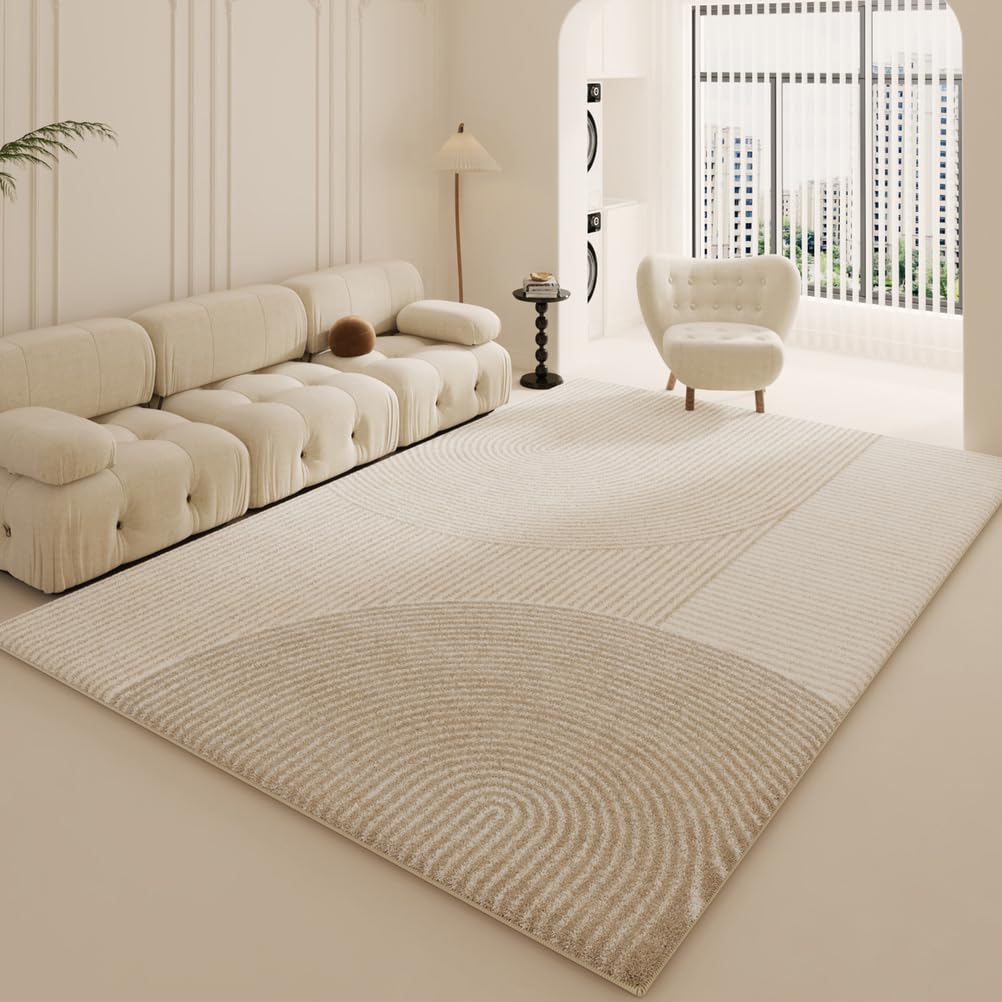 Grand tapis moderne doux en imitation cachemire parfait pour le bureau
