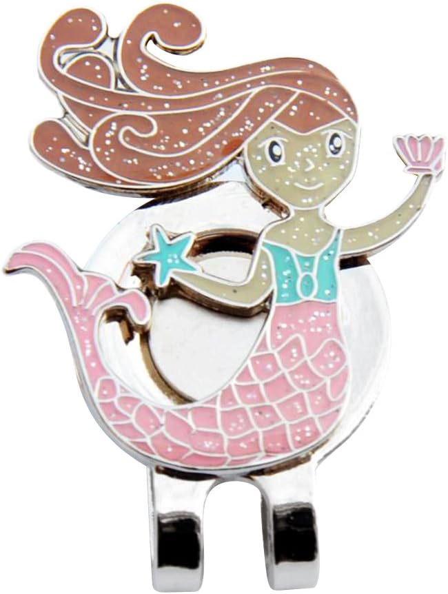 review NEWMIND Pretty Mermaid Hat Cap Visor Clip Golf Ball Marker Golfer Gift