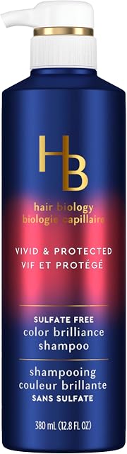 Hair Biology Biotin Color Brilliance Sulfate Free Shampoo, Protects From Damage, Dullness, For Coarse, Gray and Color-Treated Hair - 380 ML