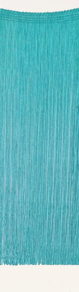 32" Long Chainette Fringe Trim in 36 Colors - for Dance Outfits, Costumes, Bellydance, Evening (Parrot)