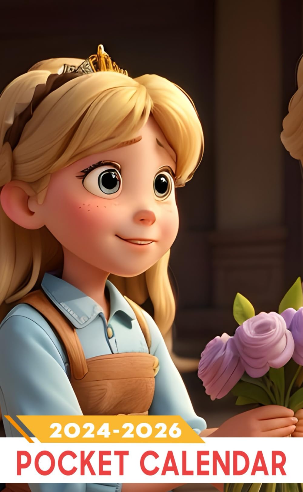 Pocket Calendar 2024 - 2026: Three-Year Monthly Planner for Purse , 36 Months from January 2024 to December 2026 | Story | Princess Whowas sad | Happiness | Honesty | Kindness | Simplicity