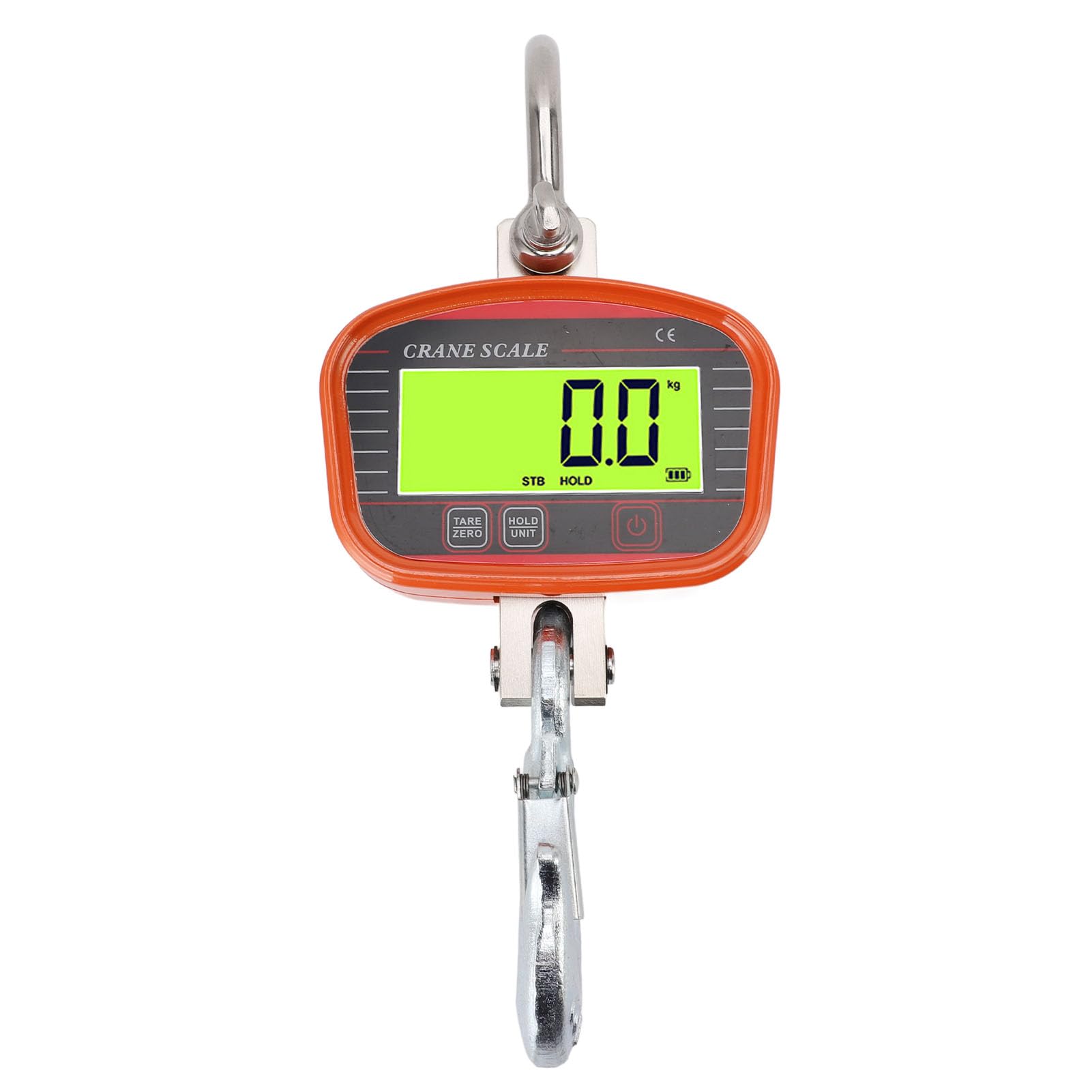 Fafeicy Bilancia Industriale a Gancio 2000kg, Pesatura Pesante con Telecomando e Display LCD Retroilluminato per Fabbrica Agricola (ORANGE)
