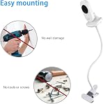 Montage flexible pour VTech VM819 et VM3252 Moniteur pour bébé (pas de perceuse, antidérapant, 15,7'' Strong Gooseneck Clamp)