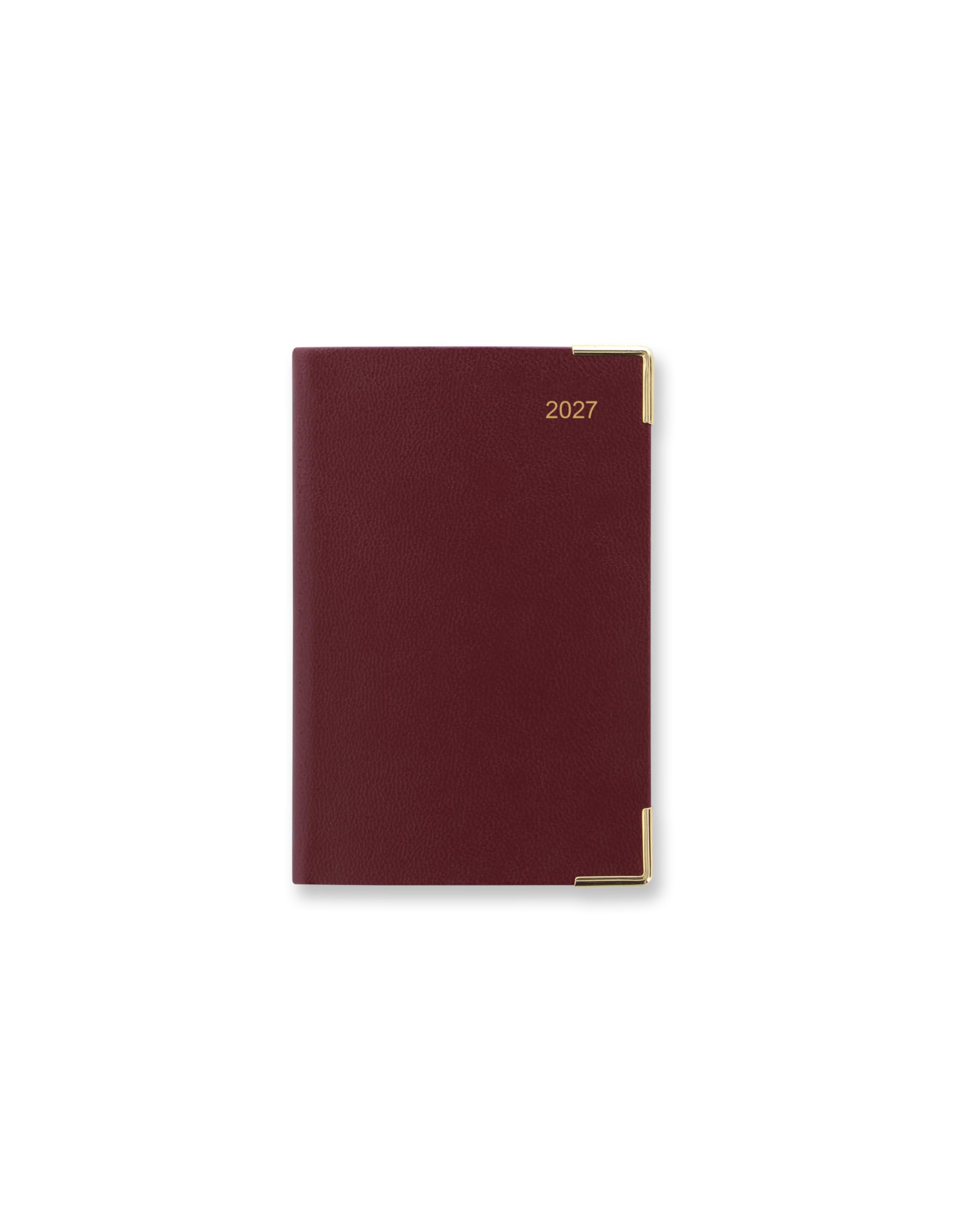 Letts of London Classic Mini Pocket week to view 2027 diary Sunday start - Burgundy 27-C32EBY