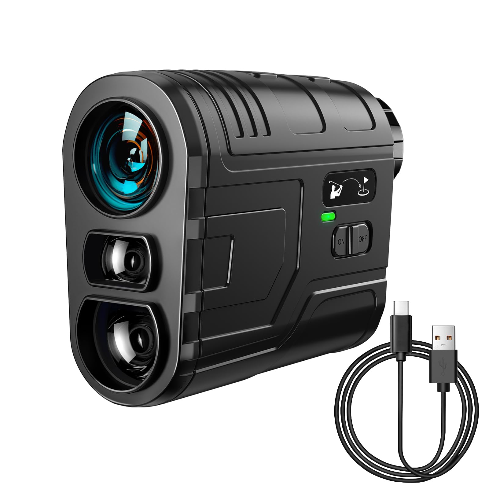 1200Yards Range Finder Golf with Slope, 7X Magnification Range Finder, Lightweight Portable Rechargeable Rangefinder, Flag Lock Vibration, Switch for Legal, Range Finders for Hunt/Golf Accessory โ image 1