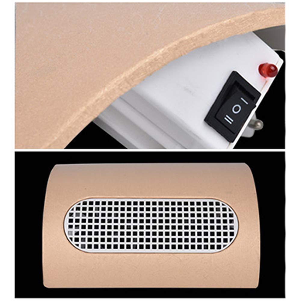 Collecteur poussière pour Ongles Salon manucure Professionnel Outil Anti-poussière Vitesse réglable 3 Ventilateurs Aspirateur Bureau Oreiller Main Double Usage avec Sac poussière