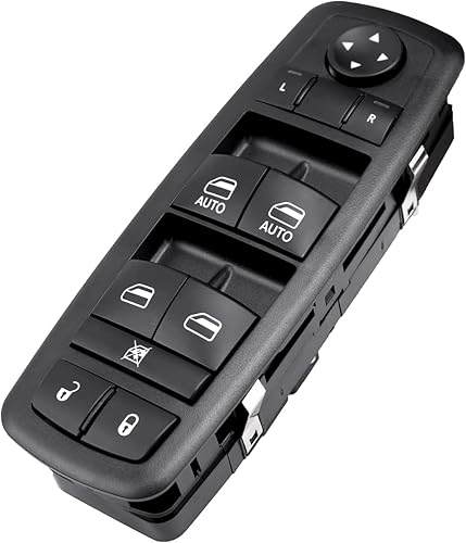Interruptor de ventana eléctrico compatible con Jeep Cherokee 2015-2022, Chrysler 200 2015-2017, Chrysler 300 2011-2020, Dodge Charger 2011-2019,