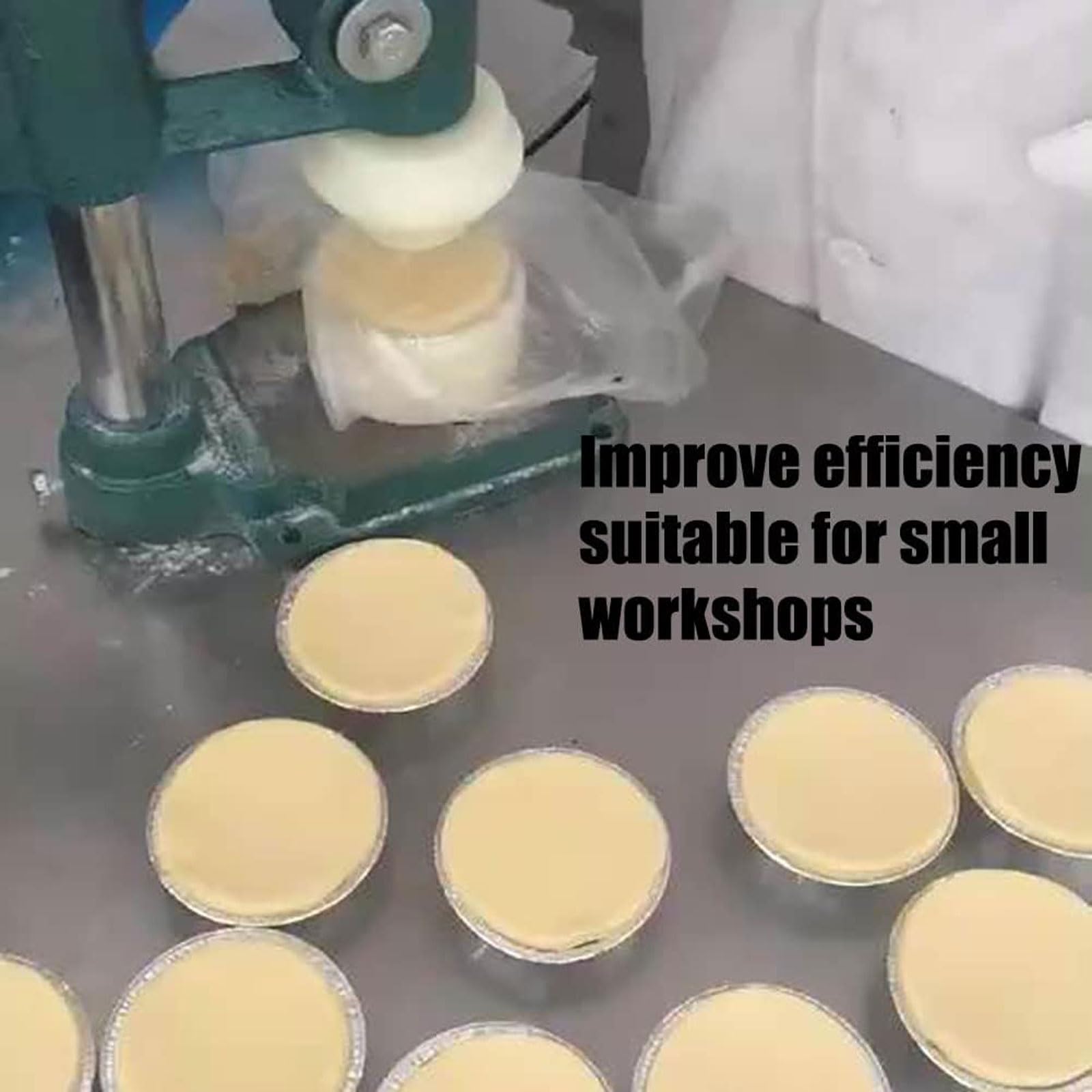 Pressa manuale per crostata di uova per uso commerciale e domestico per la crema pasticcera stampo mano per fare la pelle di crostata di uova in ristorante e pasticceria
