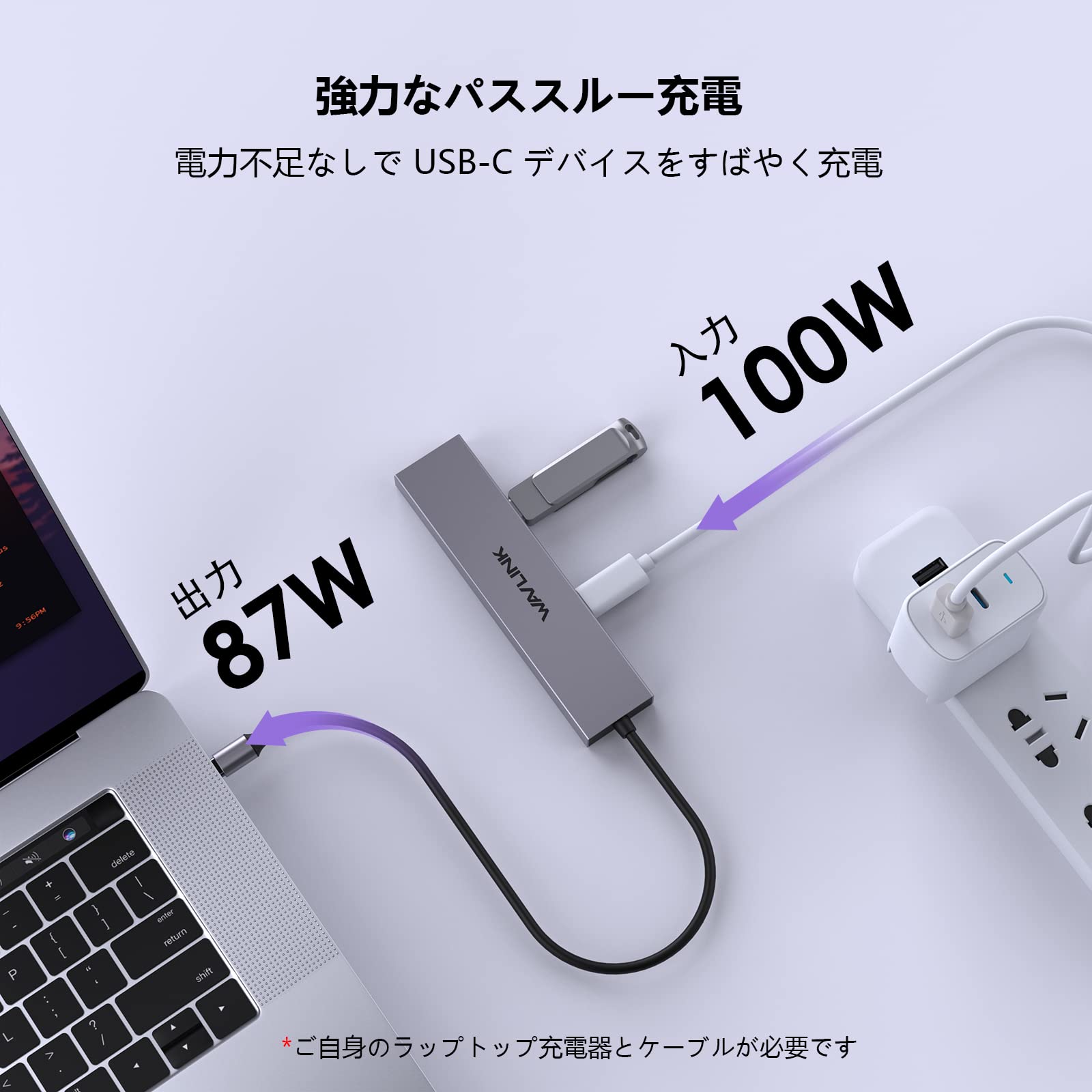 Amazon | WAVLINK 4-in-1 USB C ドッキングステーション USB3.2 Gen2
