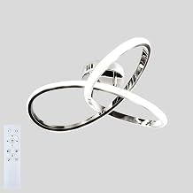 15" Modern Ceiling Light, 36W LED Chandelier with Remote Control