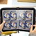 Trading Card Binder Holder Album with Sleeves Compatible with Trading Cards, 320 Pockets TCG Card Collector Storage Zipper Carrying Case Folder for Baseball/Football Cards