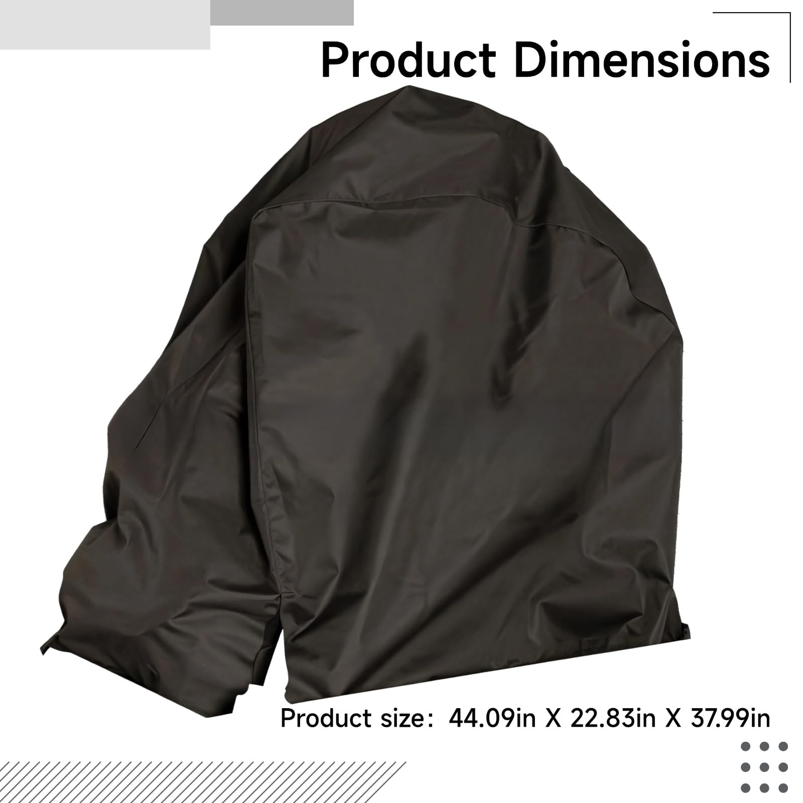 Funda para silla de ruedas eléctrica para uso en exteriores, tela Oxford 600D impermeable, a prueba de polvo y protección solar para sillas eléctricas grandes, cierres de seguros, 44.1 x 22.8 x 38
