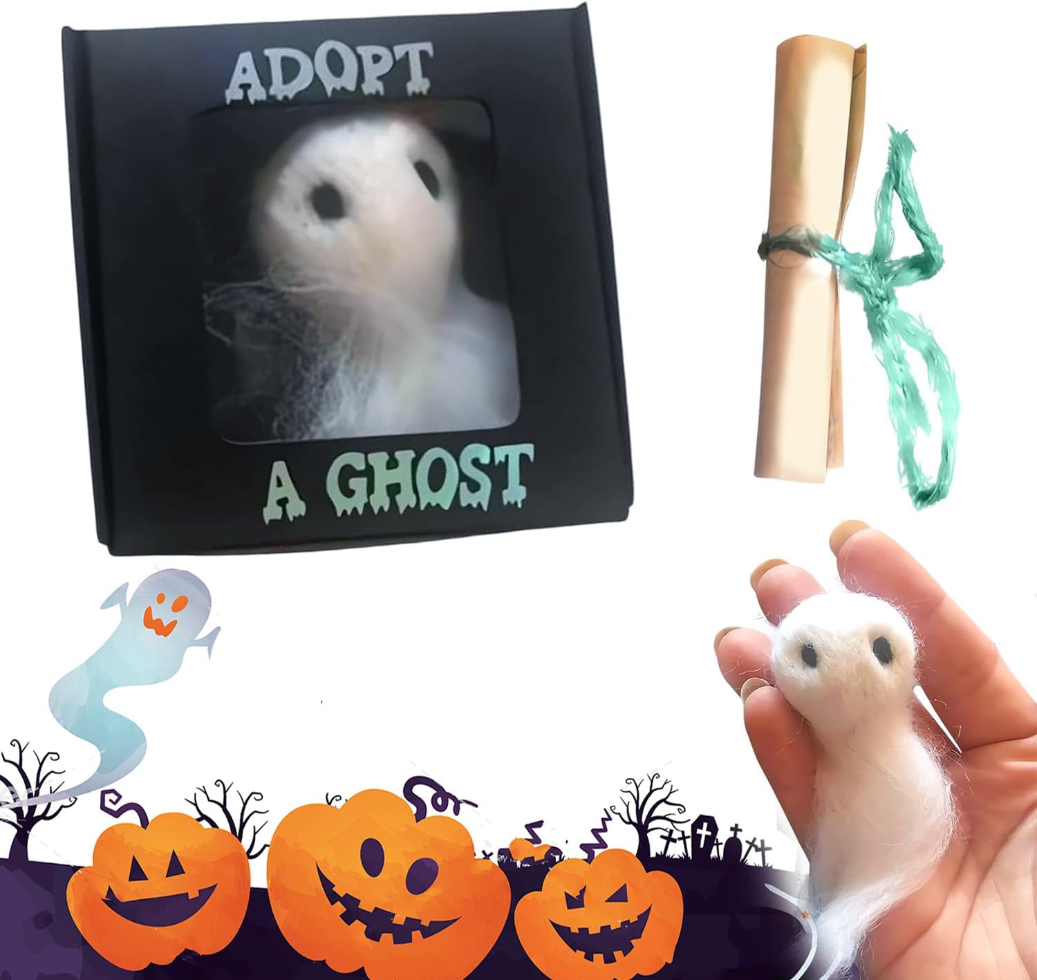 Adopt A Ghost 2024 New Super Cute Little Pocket Ghost