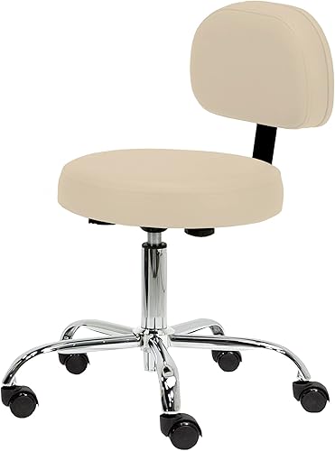 EARTHLITE Taburete de dibujo neumático de salón de masaje, sin fugas (frente a hidráulico), ajustable, enrollable, sin CFCsilla facial de spa médico