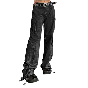 Cargo Pants for Women Trendy Y2k E-Girl Street Cargo