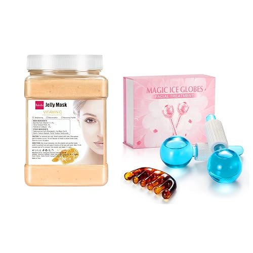 Miniatura 1 de Balvilvi Máscara de gelatina de vitamina y globos de hielo para tratamientos faciales