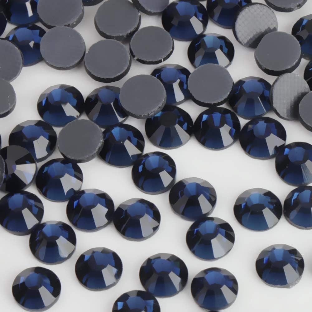 Crystal Hotfix Rhinestone,Machine Cut Stone 1440pcs/pkg (Montana,SS20/5mm), SS20/5mm/1440pcs