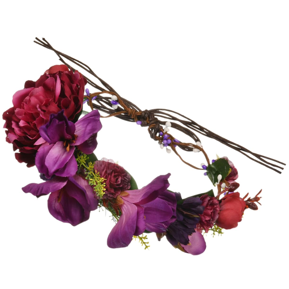 GALPADA 3piezas Diadema Floral De Tela Para Novia Accesorio De Cabello De Boda Bohemio Tocado Elegante Para Fiestas y Fotografía