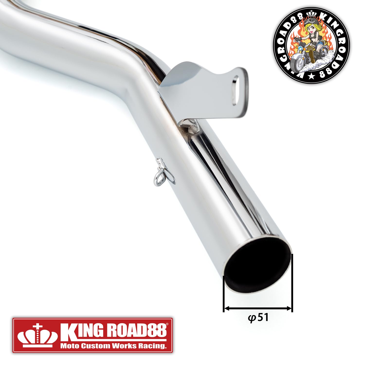 Amazon | King Road 88 バリオスⅡ型 ZR250B フルエキゾーストマフラー