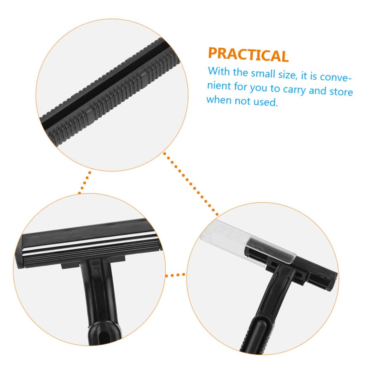 Beavorty Material 10pcs Anti-slip Hair Removal Scraper Razor Hair Shaver Depilatory Tool Easy to Use