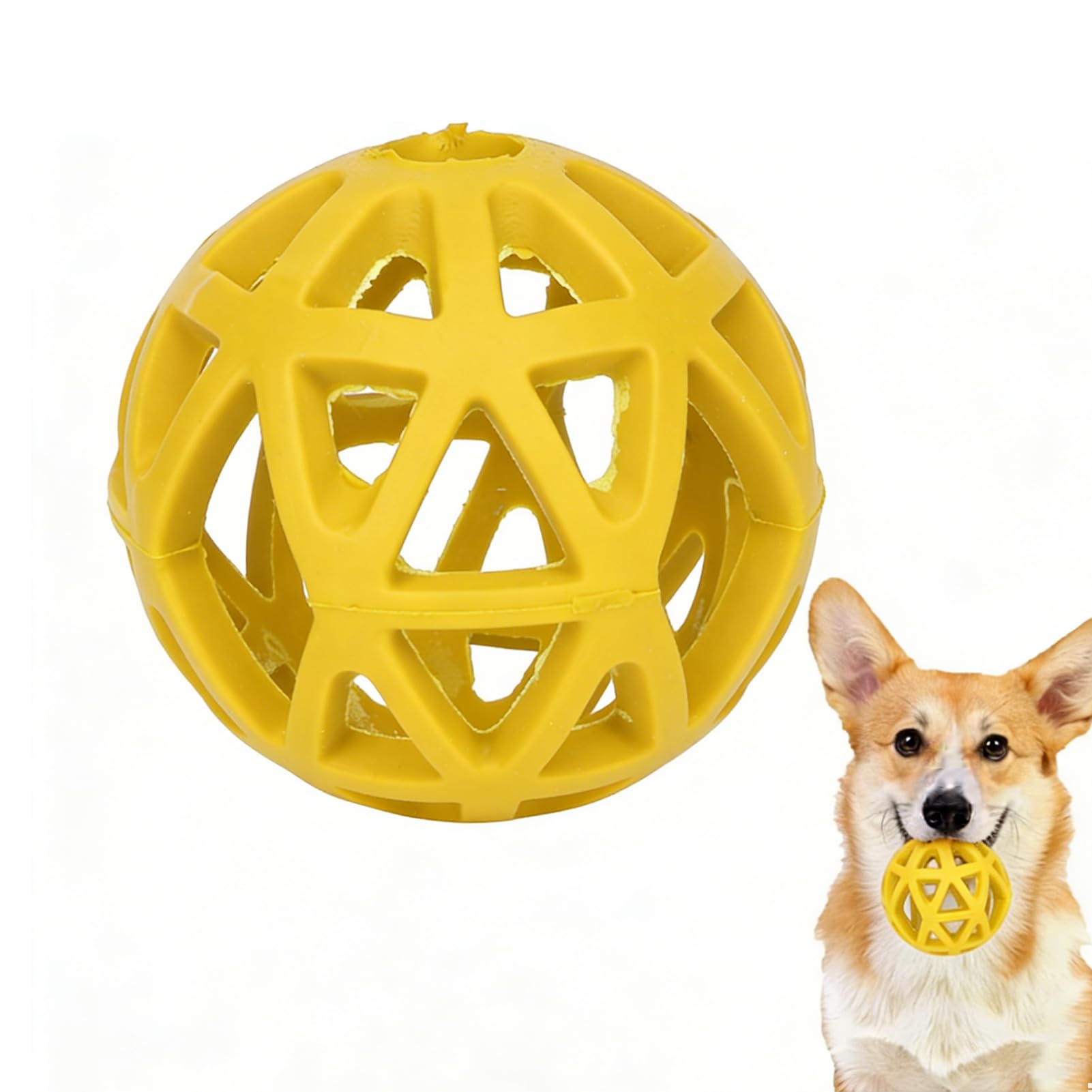 Balle à mâcher en caoutchouc durable pour le grand chien de compagnie
