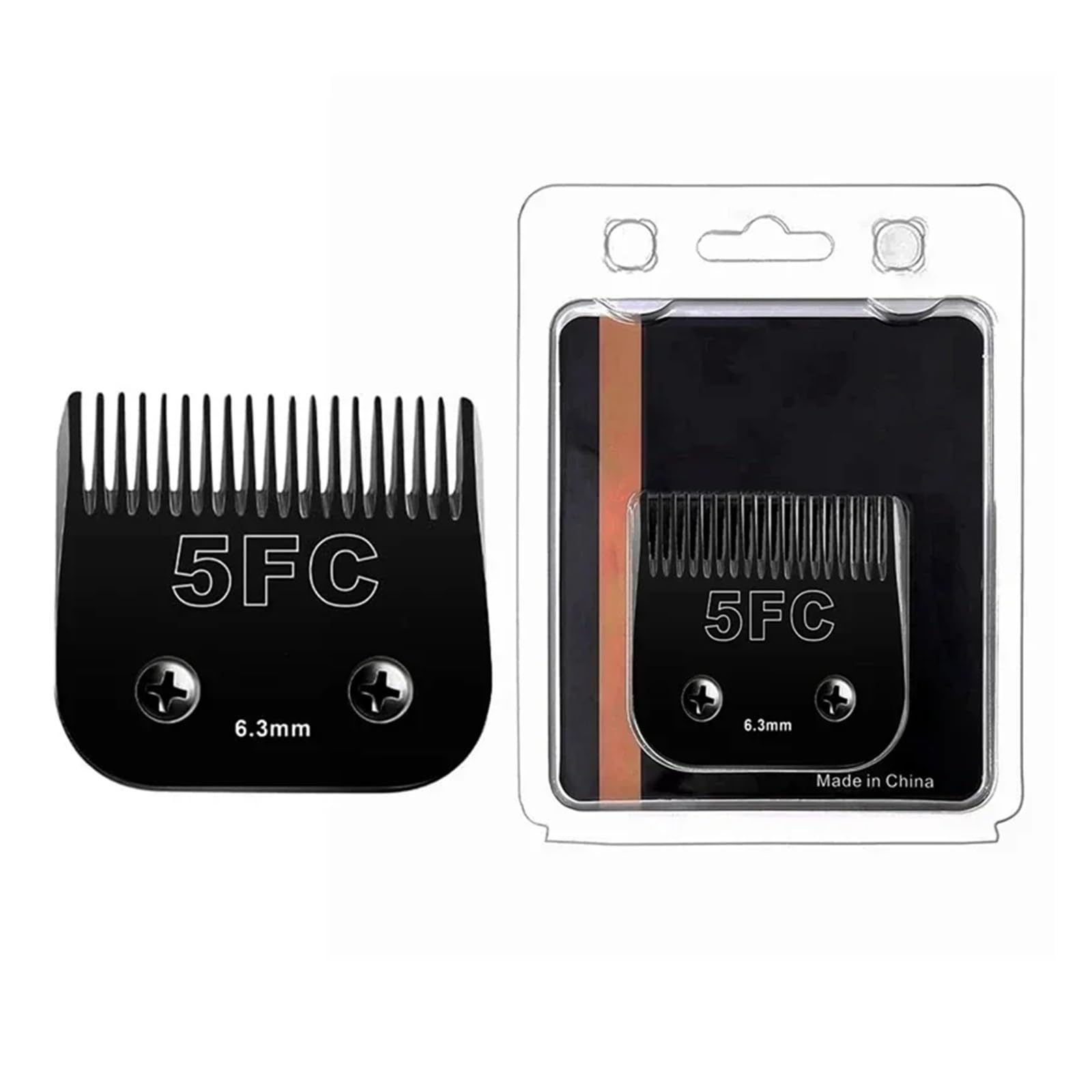 Lama Staccabile for Animali Domestici for Cani, Compatibile Con Wahl, Tosatrici for Animali Serie KM, Compatibile Con Andis, AG, AGC, SMC(NO.5FC(6.3mm))
