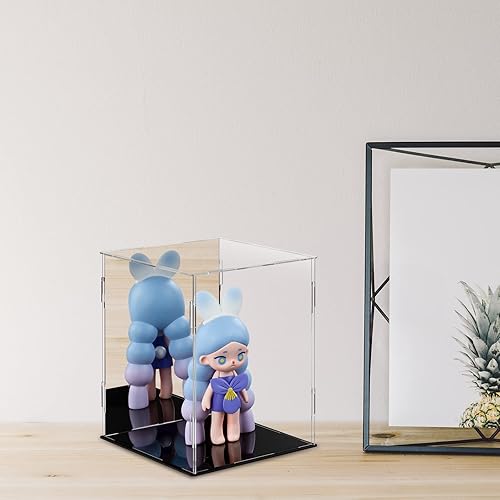 Miniatura 10 de LileZbox Vitrina acrílica, versátil escaparate coleccionable para figuras de acción y juguetes, 1 paquete (negro, 7.8 x 5.9 x 7.8 pulgadas)