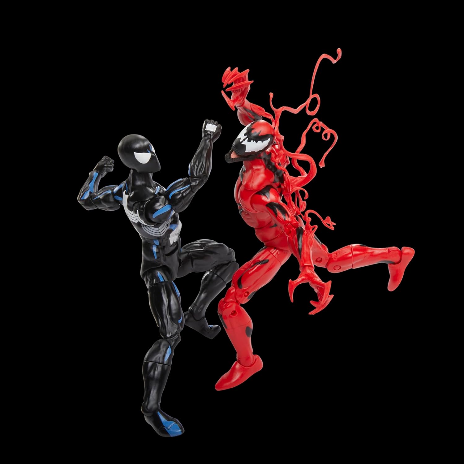 Marvel Legends Series Spider-Man Symbiote & Carnage 6-Inch Collectible Action Figures 2-Pack, Toys for Ages 4 and Up
