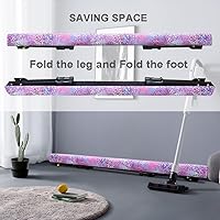 Vista 5 de Viga de equilibrio de 2,4 m ajustable y plegable ultrasimple, equipo de gimnasia de barra de piso alto y bajo de ante, no requiere herramientas