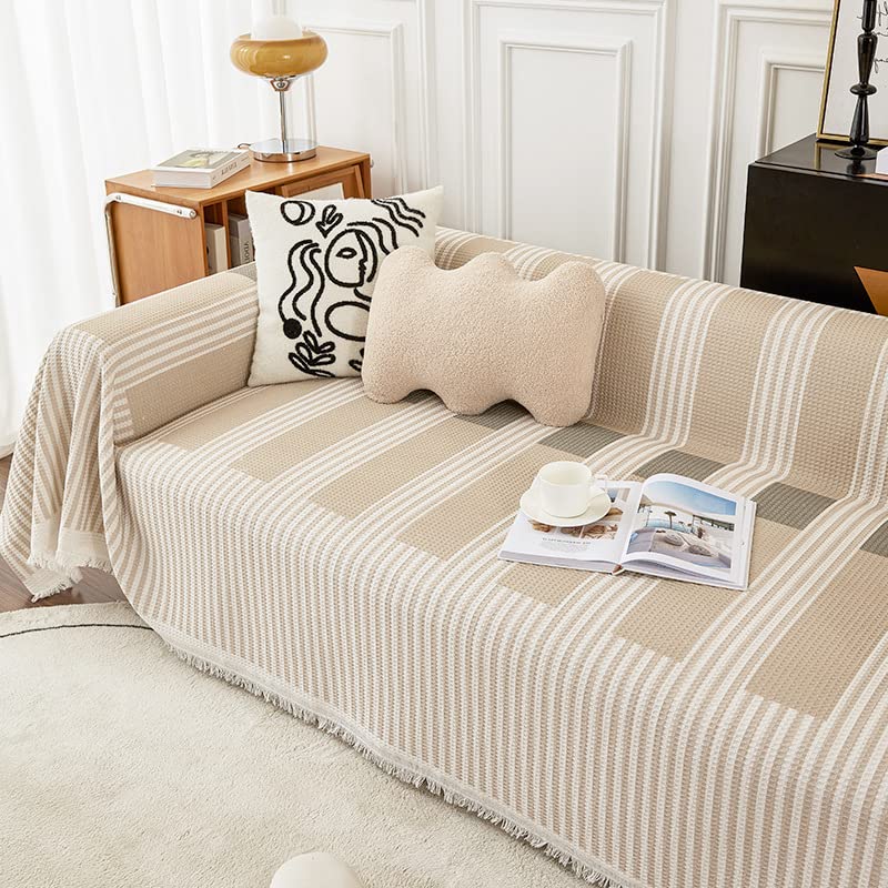 Housse de canapé lavable kaki pour protéger le mobilier familial