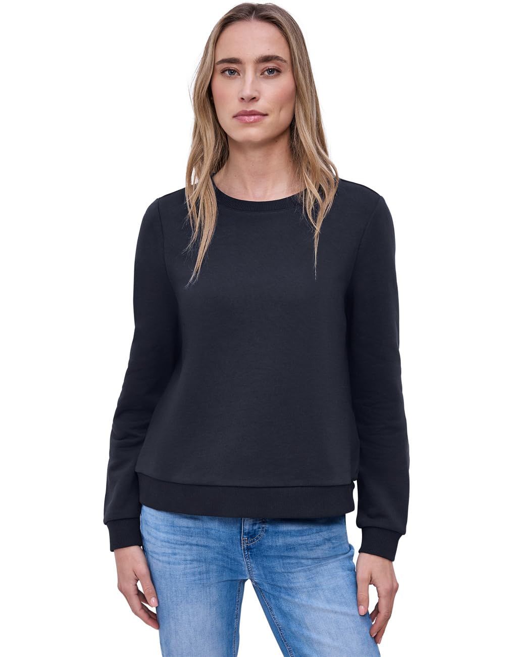 Street One Damen Damen Basic Sweatshirt Basic Sweatshirt (1er Pack)