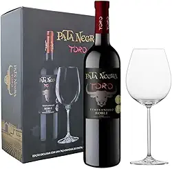 Vinho Tinto Pata Negra Toro 750ml Kit Com Taça de Cristal