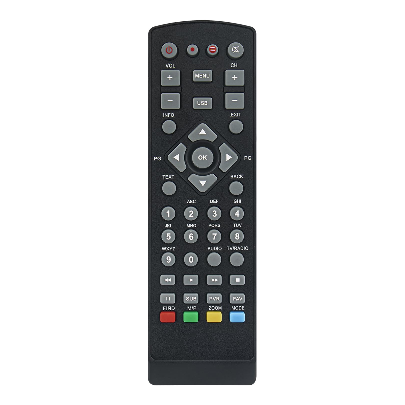 Remote Control Replacement for Skymaster Receiver XHD 210, XHD 270, DXH 240, DXH 290, DXH 300