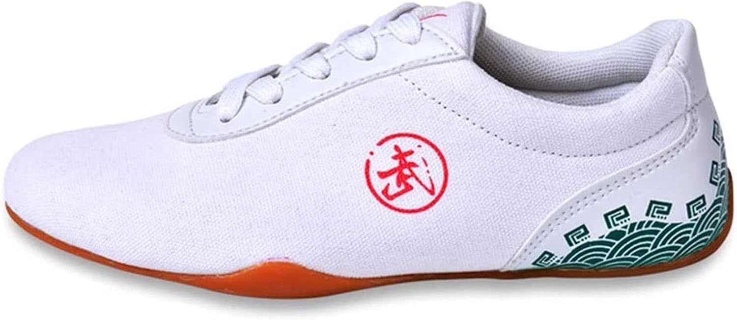 fayengan Taekwondo Shoes Boxing Kung Fu Taichi Trainning Shoes Non-Slip Martial Arts Shoes for Men Women (Color : White, Size : 29 EU)