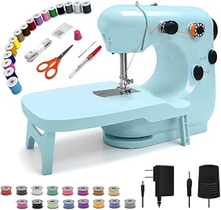 301FRJ Sewing Machine Kits for Home & School | Beginner-Friendly 2-Speed Mini Machine for DIY Crafts, Household Repairs & Fun Skill-Building with Kids & Adults