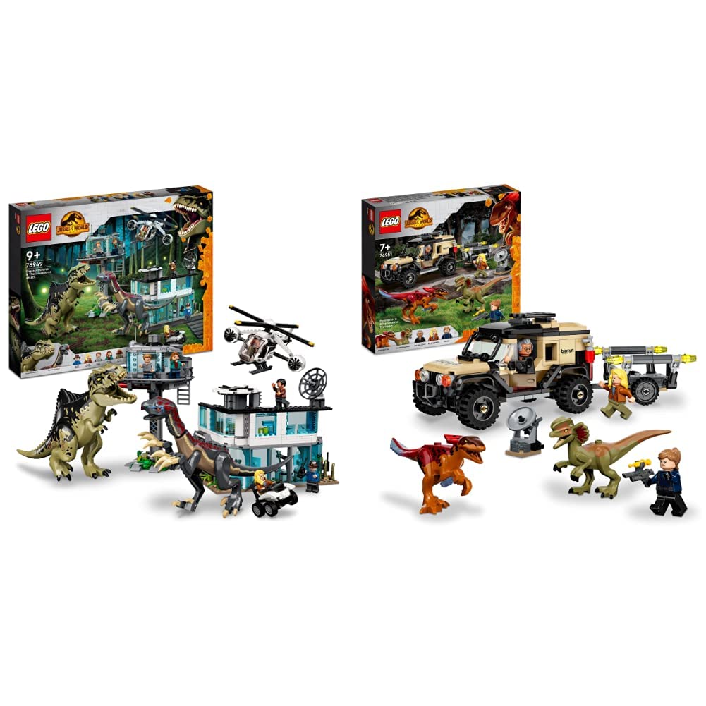 Buy LEGO 76949 Jurassic World Giganotosaurus & Therizinosaurus Attack & 76951 Jurassic World 