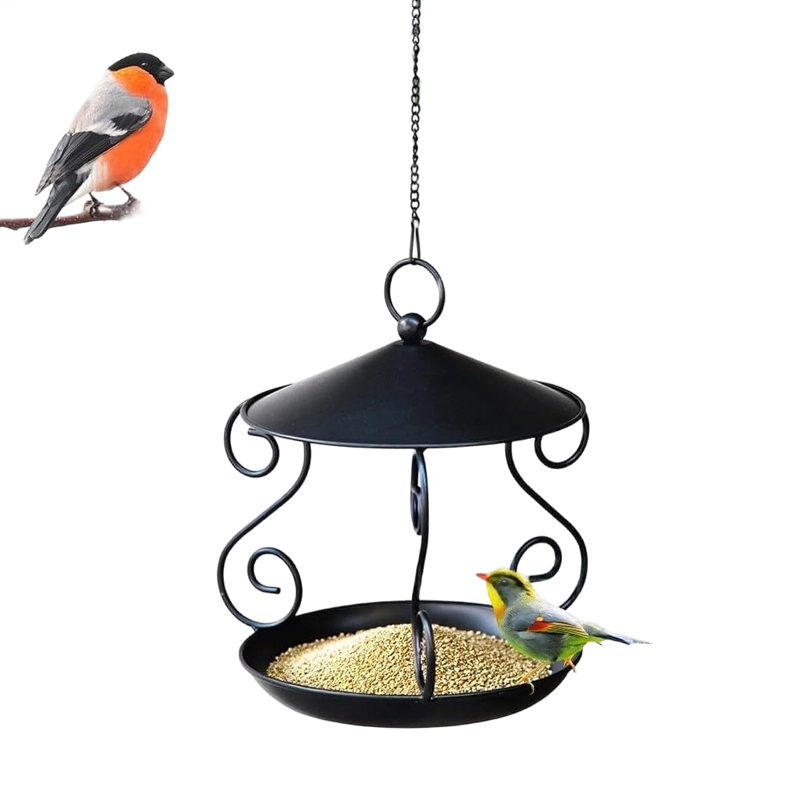 Mangeoire à oiseaux en métal résistant conçu pour durer sur votre balcon