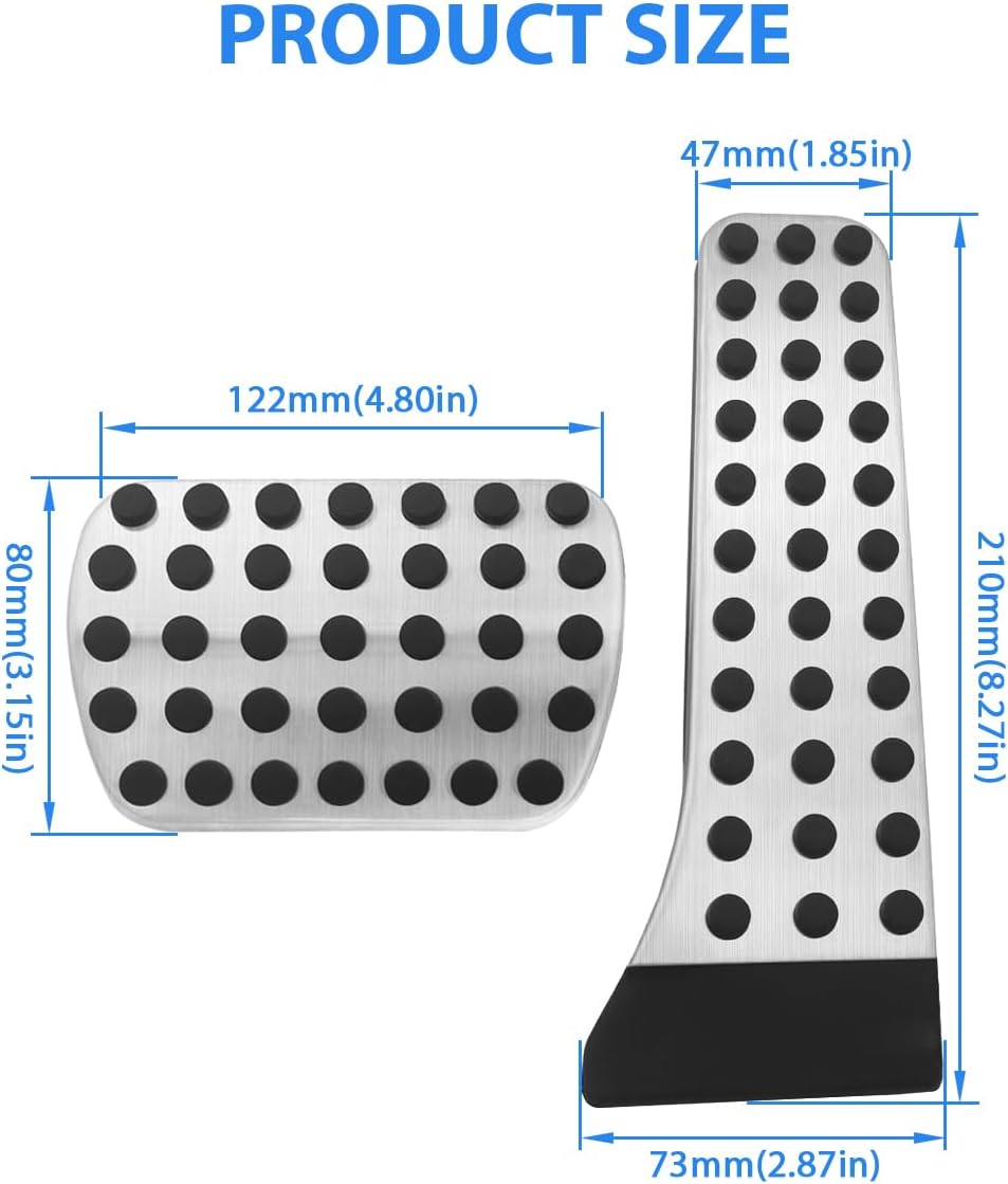 Accelerator Gas Brake Pedal Compatible for Mercedes Benz C E S GLE GLC GLK GLS Class EQC W213 W206 C257 Accessories Accelerator Pedal Cover Cap