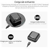 TOZO T6 Auriculares inalámbricos, auriculares Bluetooth 5.3, auriculares intrauditivos con sonido estéreo, 50 horas de reproducción, estuche de carga inalámbrica, EQ personalizable por APP