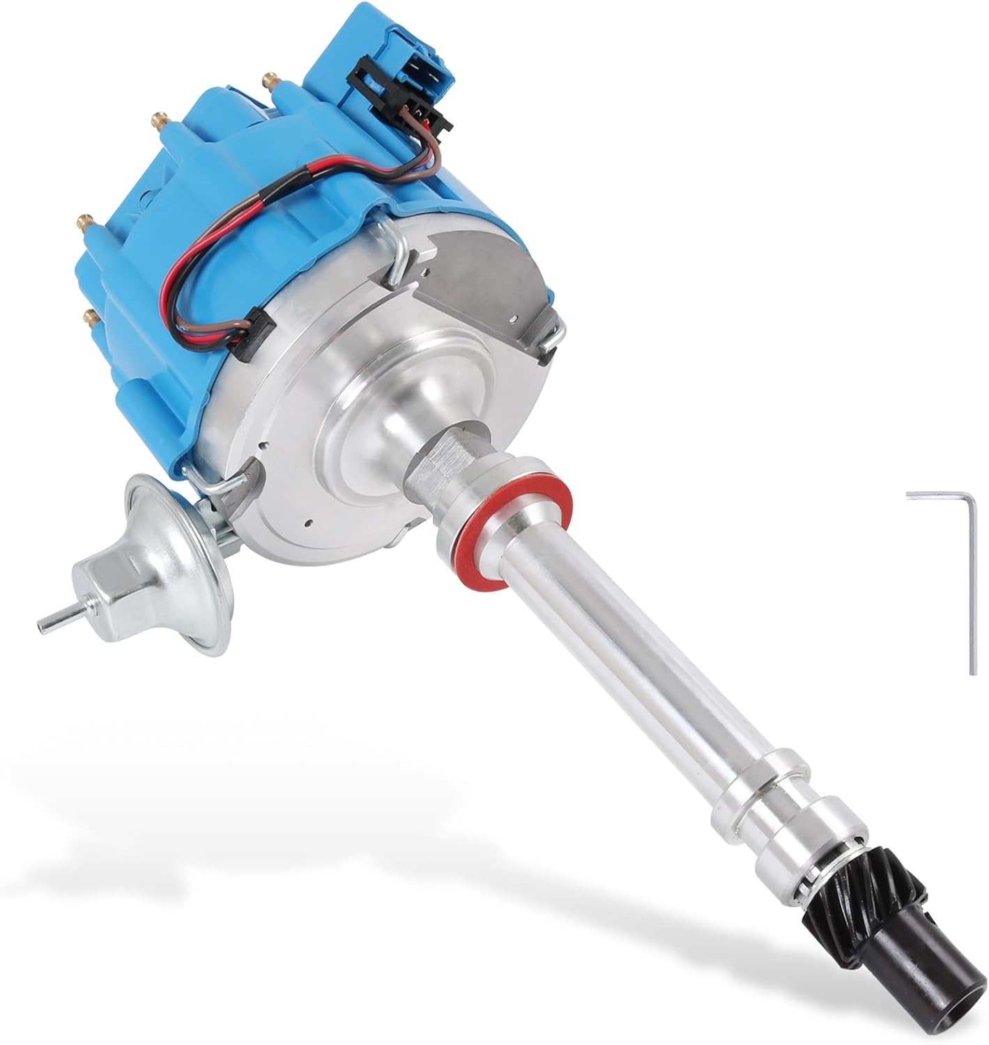 HEI Electronic Ignition Distributor 65K Coil Replacement For Chevy SBC BBC 305 350 454 5.0L 5.7L 7.4L 8.2L V8 Blue