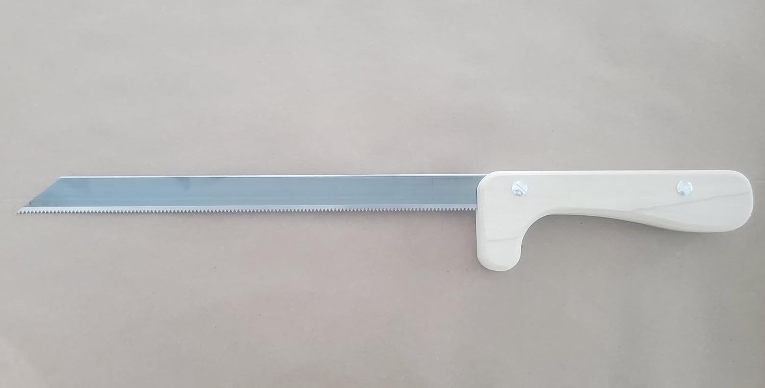 Spray Foam Saw Shorty for Open Cell Foam Insulation. USA Made - 2 Pack - 7 inch Wood handle, 12 inch Blade