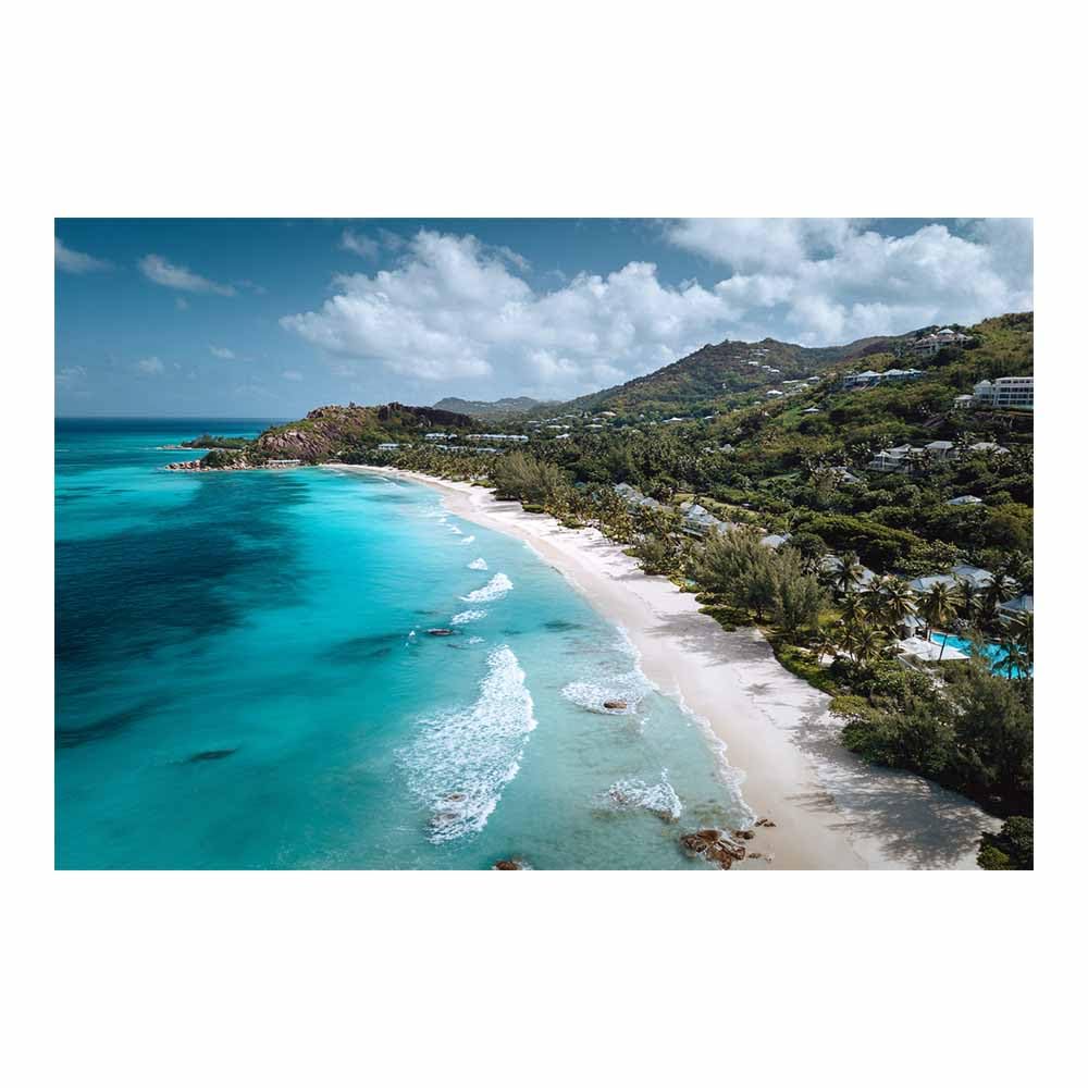 HOQIU Landscape wall art Paradises Tropical Beaches es Coasts canvas art, art print, house decor, bedroom wall decor above bed, prints for living room.(Multicolor)-30x40cm Unframed