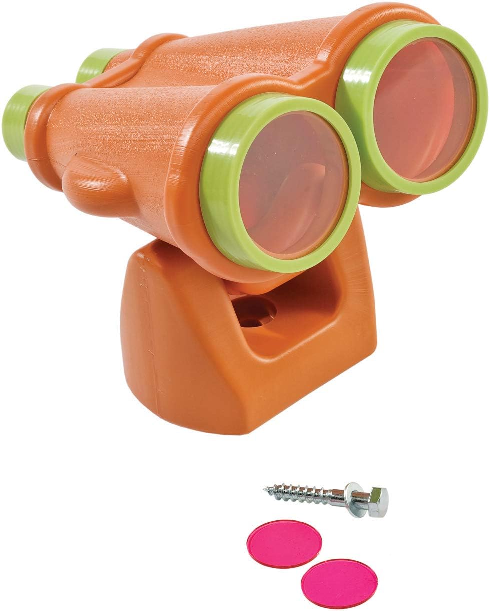 Binoculars Jumbo Sized Orange/Lime Green For Kids Play Tower or Tree House.