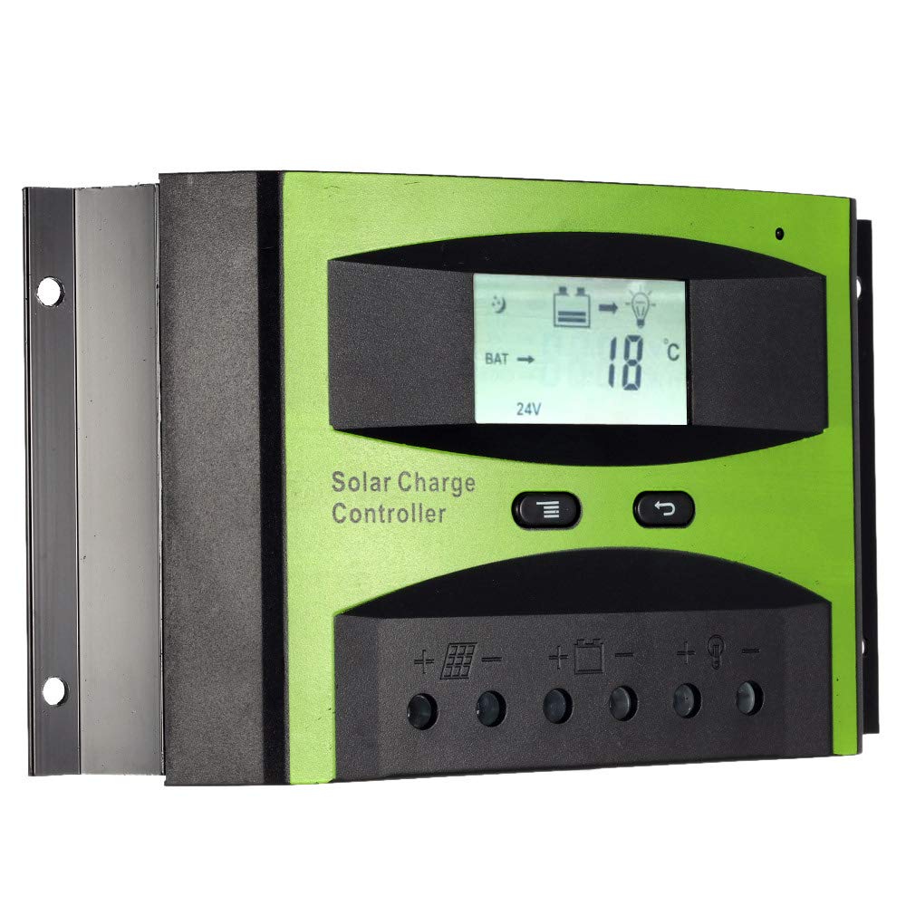 30A 12V/24V Solar Charge Controller PWM Charging Temperature Compensation Overload Protection LCD Display for Solar Off-Grid System-image-14