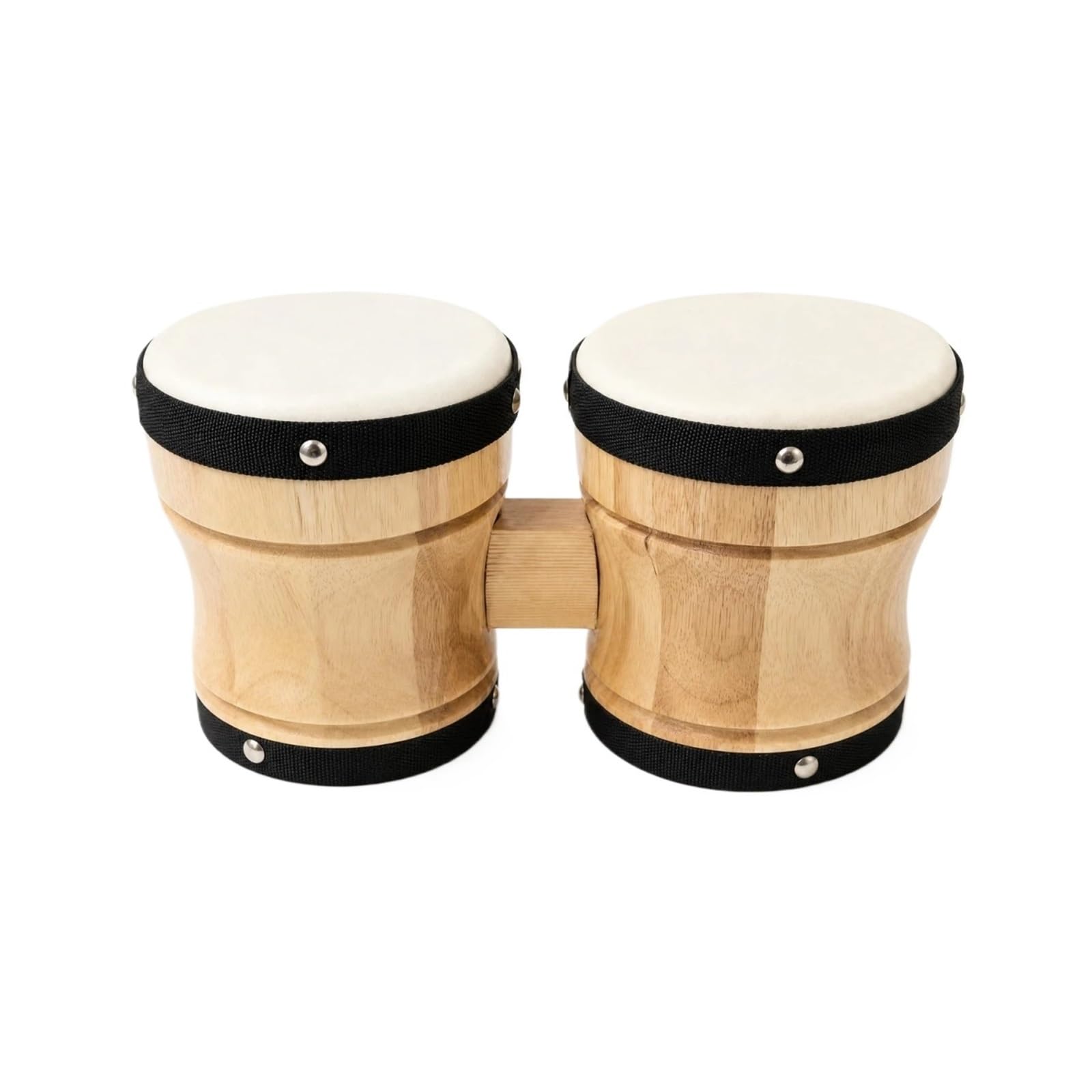 Bongos Tambores Bongo de Madera Acabado en Par Bongos Instrumento Musical tamaño Compacto Fácil Tocar