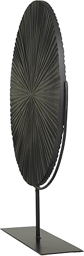 Miniatura 4 de CosmoLiving by Cosmopolitan Escultura decorativa de metal en forma de explosión de estrellas, estatua tallada para decoración del hogar con soporte,