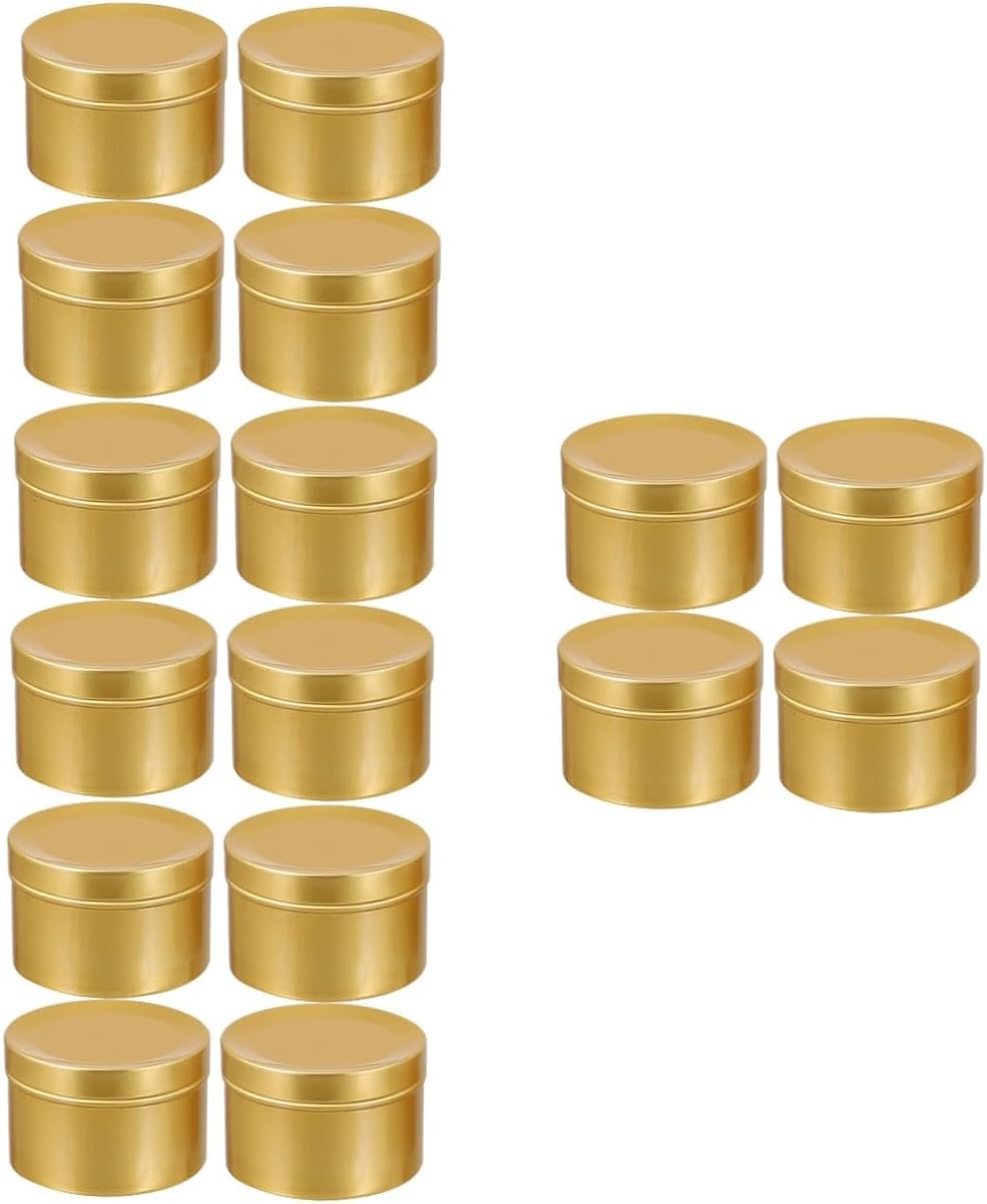 SHINEOFI 16pcs Aluminum Candle Jars DIY Scented Candle Containers for Handmade Aromatherapy Making Supplies for Parties and Relaxation