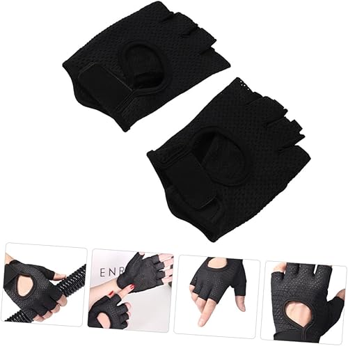 Miniatura 2 de 1 par de guantes transpirables de fitness guantes de gimnasio para hombres, guantes deportivos al aire libre, guantes cálidos para levantamiento de